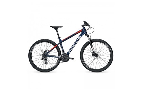 Bicicleta MTB, Focus, Whistler Evo 24G , Albastru-Rosu, 27.5", 40 cm