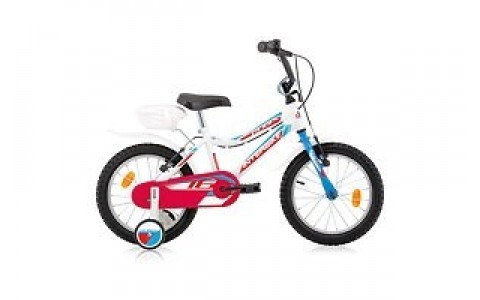 Bicicleta Copii, Robike, Robix, Roti 16 inch, Alb-Albastru